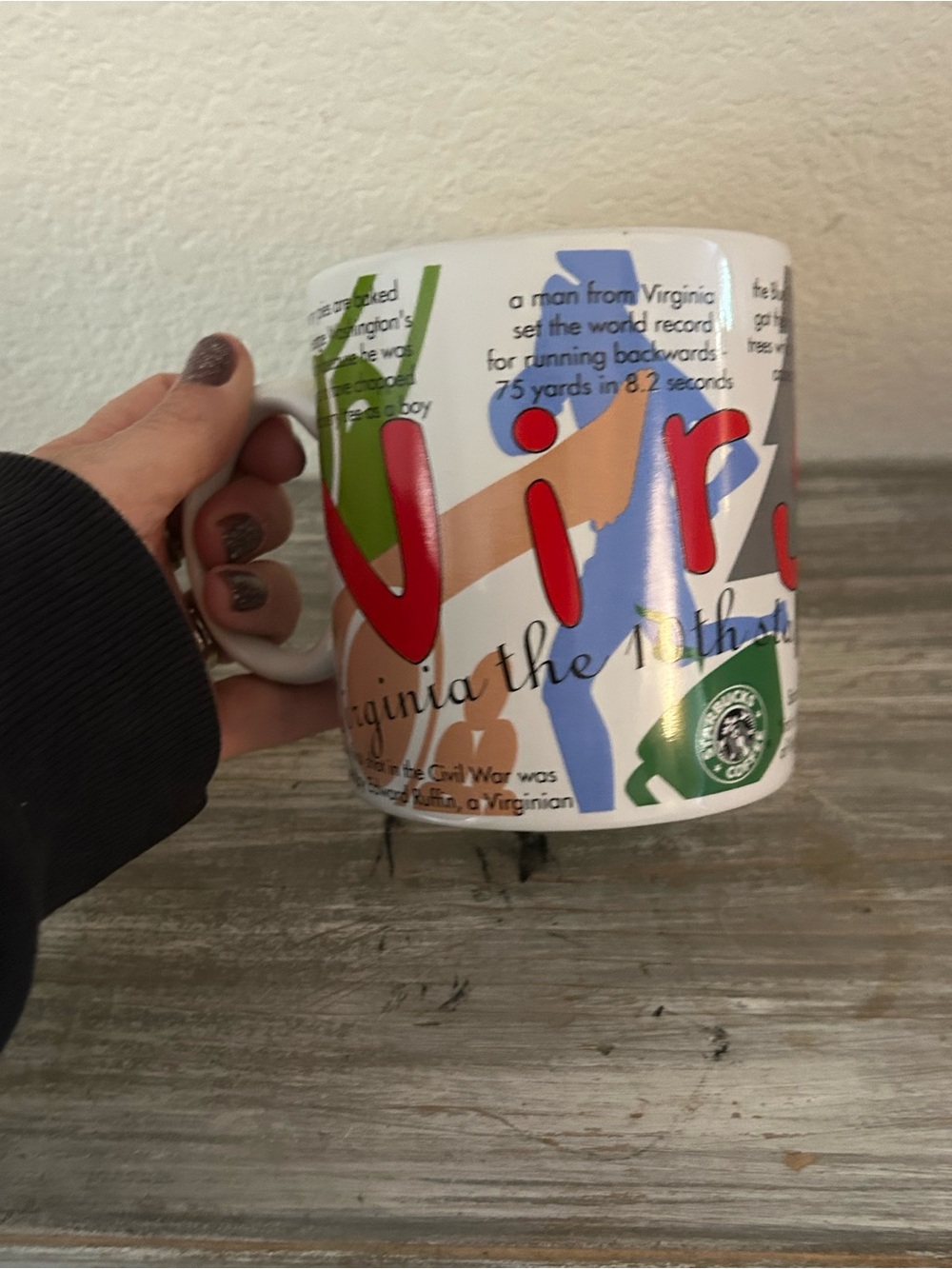 NWT STARBUCKS States Of Bean VIRGINIA
1997 Coffee Mug 20 oz collectible
Vintage